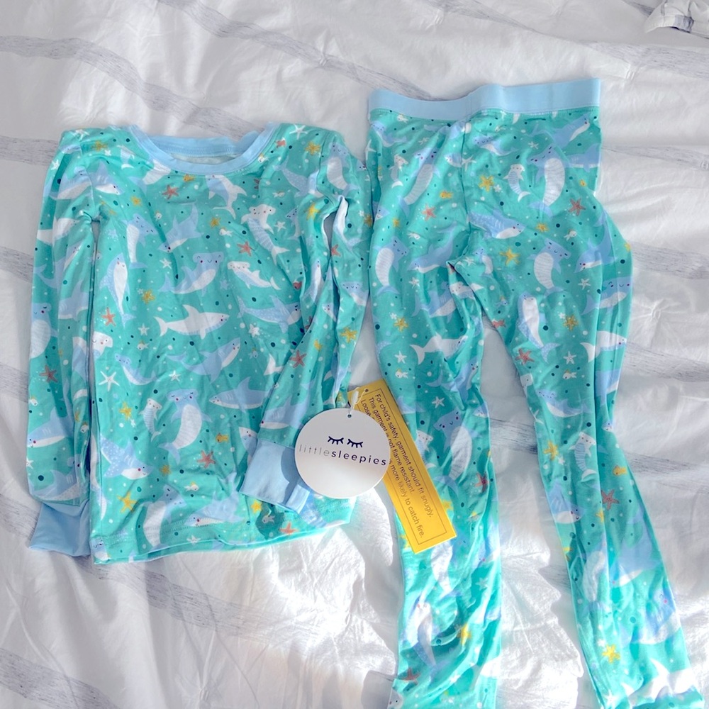 Brand new little sleepies shark PJs
